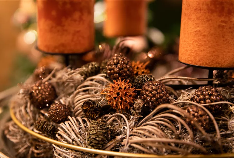 Weihnachtsdeko - Adventskranz Details Weihnachtsdeko - Adventskranz Details